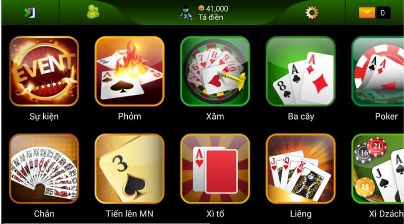 Người chơi chọn game bài, phòng chơi và bắt đầu ván bài trực tiếp tại nhà cái Hay88