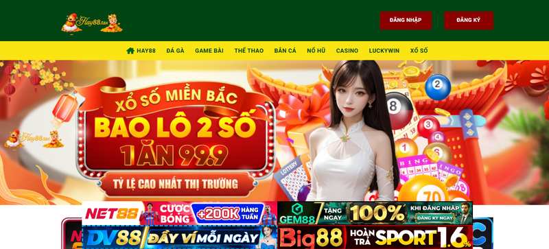 Hay88 là nền tảng cá cược trực tuyến được xây dựng theo định hướng đa dịch vụ